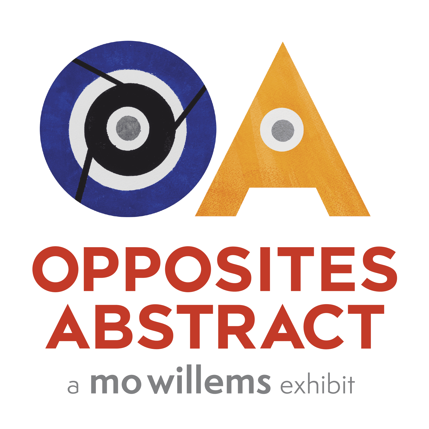 Logo for opposites abstract exhibit