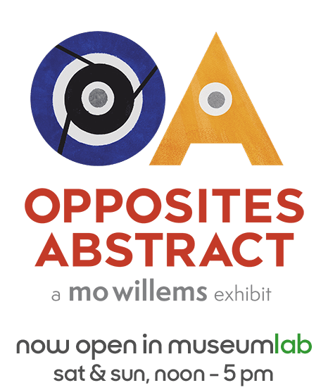 Logo for opposites abstract exhibit